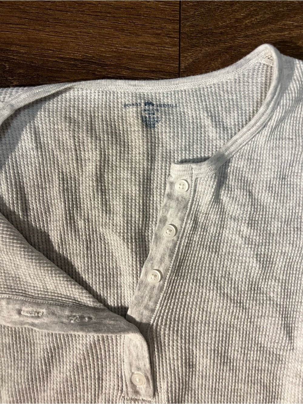 Brandy Ribbed Henley Top - Picture 2 of 4